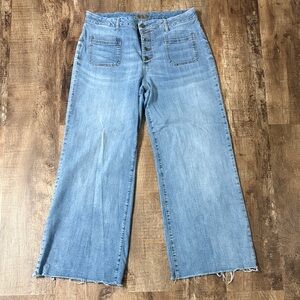 Kut from the Kloth Medium Blue Wide Leg Jeans